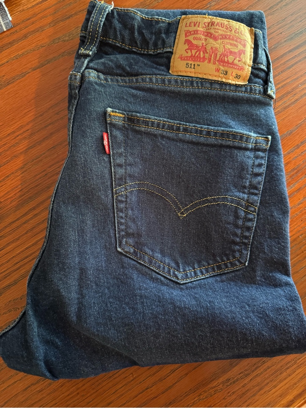 Levi's Dark Blue Slim Straight Jeans NWOT